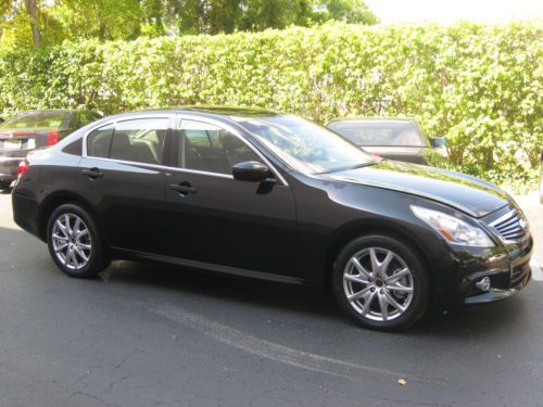 2013 infiniti g37xs 3.7 v6 awd, black/black leather