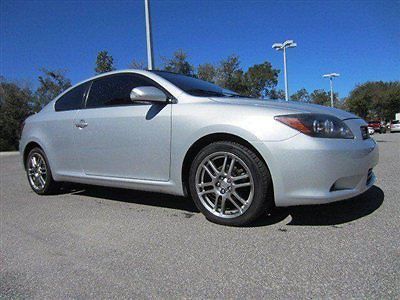 10 scion tc hatch silver w/charcoal interior panoramic roof automatic *we trade*