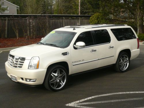 2008 cadillac escalade esv platinum sport utility 4-door 6.2l backup camera 3 tv