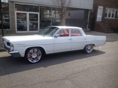 1963 pontiac catalina restored - red interior - white exterior - all chrome