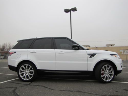 2014 range rover sport supercharge- white body/black top