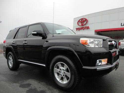 Certified 2010 4runner sr5 premium v6 4x4 heated leather sunroof video black 4wd