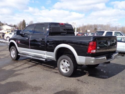 12 RAM 2500 CREW LARAMIE CUMMINS TURBODIESEL BLACK HEATED LEATHER NAVIGATION, image 2