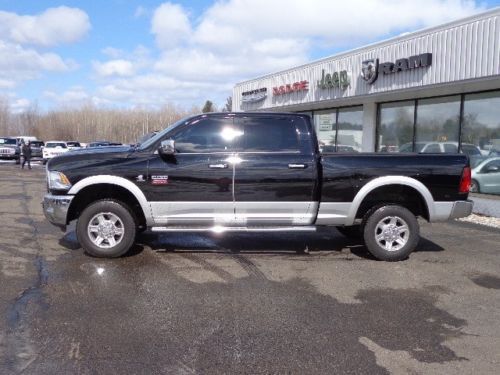 12 RAM 2500 CREW LARAMIE CUMMINS TURBODIESEL BLACK HEATED LEATHER NAVIGATION, image 3