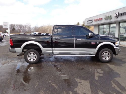 12 RAM 2500 CREW LARAMIE CUMMINS TURBODIESEL BLACK HEATED LEATHER NAVIGATION, image 7