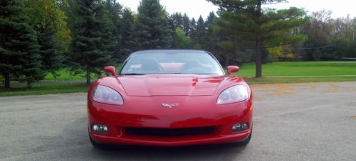 2005 C6 Corvette Roadster Convertible Victory Red 3,863 Miles, image 2