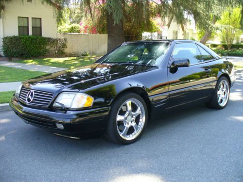 Beautiful california rust free mercedes benz sl500 triple black nice miles