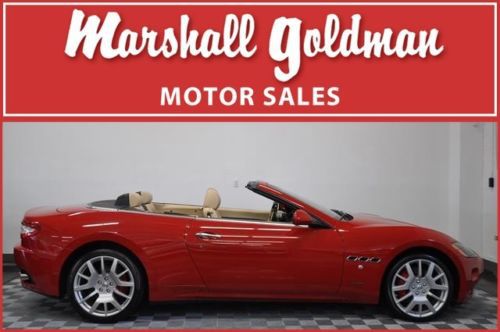 2011 maserati granturismo convertible rosso mondiale with ivory only 2500 miles