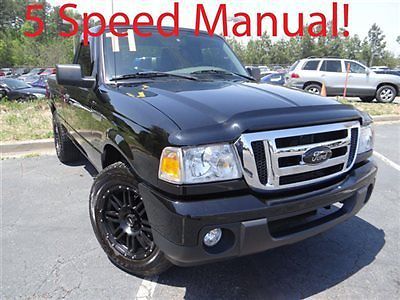 Ford ranger xlt low miles truck manual gasoline 2.3l 4 cyl engine black