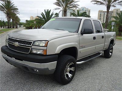 Htd leather 4x4 diesel allison crew short alloys toolbox nice truck fl