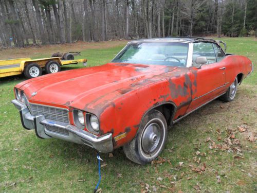 1972 buick skylark custom convertible 2-door 5.7l