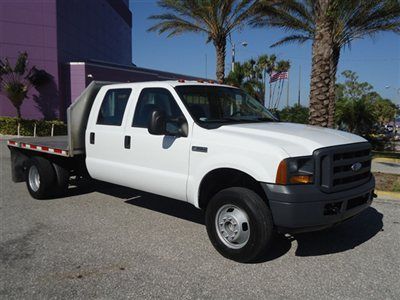 Diesel 4x4 crew long flatbed drw gooseneck great truck fl