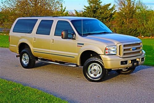 2005 ford excursion limited diesel 4x4 for sale~leather~dvd~new tires~fantastic