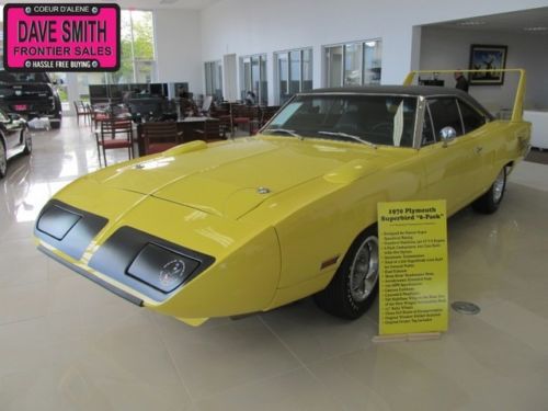 Rare!! 1970 plymouth superbird 6 pack road runner edition  a must see!!!