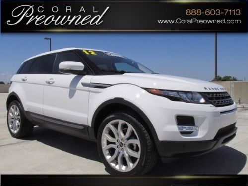 12 range rover evoque 4wd 4x4 awd 1 owner florida navigation sport pure premium