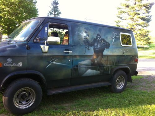 Classic 1977 chevy g20 van orginally built for jerry &#034;king kong&#034; korab