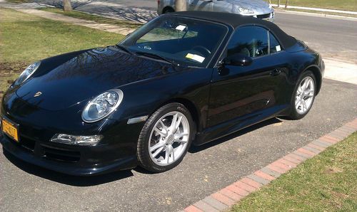 06 porsche 911 cs4 convt- triple black with euro kit &amp; rims/tires w/extend warr