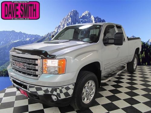 13 gmc sierra 2500hd slt 4x4 extended cab diesel leather ac seats tonneau cover