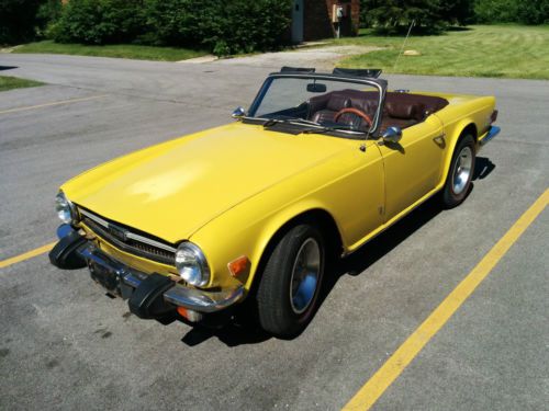 1974 triumph tr6 tr-6 convertible 2-door 2.5l v6 , no reserve !!!