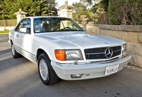 1990 mercedes-benz 560sec base coupe 2-door 5.6l- 1-owner ca car w/ 66k miles