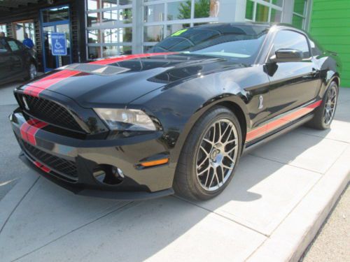 Shelby gt500 svt perfomance pack glass roof leather black &amp; red we finance