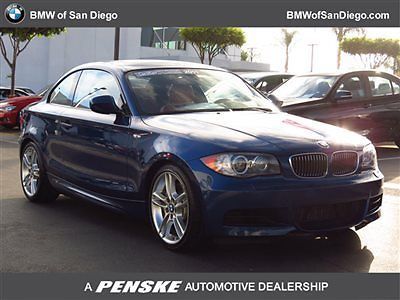 135i 1 series low miles 2 dr coupe gasoline 3.0-liter dual overhead c le mans bl