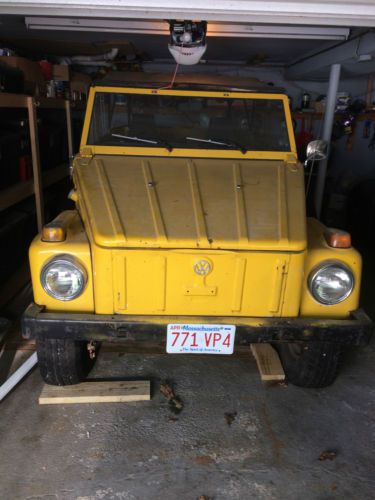 Rare unique 1974 vw volkswagen thing 181 yellow solid extras
