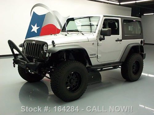 2012 jeep wrangler sport hard top 4x4 lift auto 15k mi texas direct auto