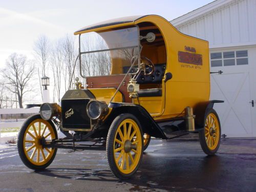 Rare 1912 ford model t brass era c cab delivery antique car kraft foods