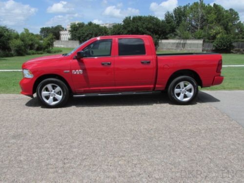 13 ram 1500 crew cab 4x4 red/black lthr 5k 5.7l hemi 20&#039;s sport appearance immac