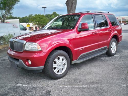 2003 lincoln aviator luxry,awd,3rd row,rear a/c,loaded,extra clean,last bid wins