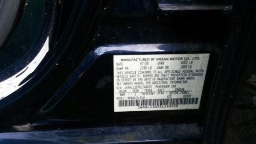 2006 Nissan Altima Sedan 4-Door 2.5L, image 6