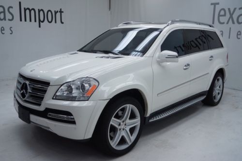 2012 mercedes gl550, rear dvd, white/tan,1 owner carfax,1.49% financing!!