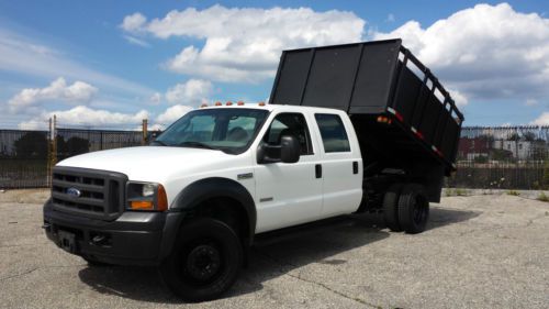 2005 ford f450 diesel super crew dump bed truck - 68k miles