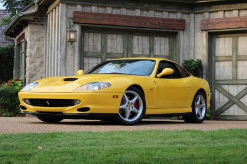 2001 ferrari 550 maranello giallo modena yellow low miles scuderia shields