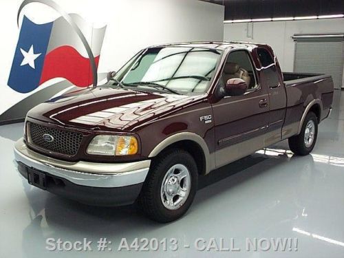 2001 ford f-150 lariat extended cab 5.4l v8 leather 62k texas direct auto