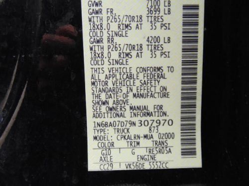 2009 Nissan Titan XE Crew Cab, US $16,800.00, image 14