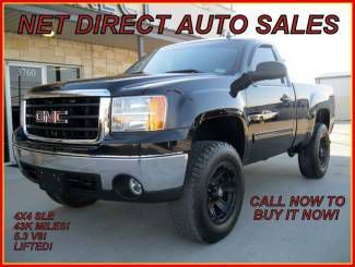 08 gmc sle 4x4 4wd 43k miles lifted xd rims net direct auto texas 5.3 v8 clean!