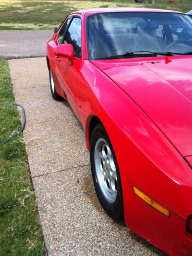 Red 1985 porsche 944s