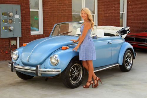 1972 vw beetle convertible 4cyl 4 speed great driver must see bug conv