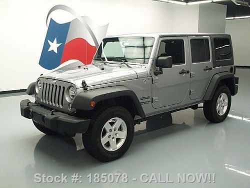 2014 jeep wrangler unltd sport hard top 4x4 3.6l 15k mi texas direct auto