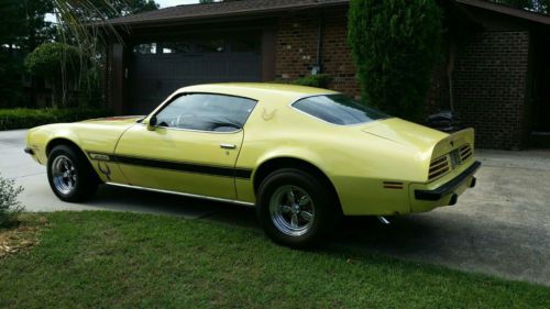 Yellow 1974 pontiac firebird