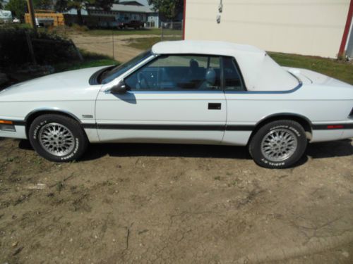 1988 chrysler lebaron convertible. 2.2 turbo. 59k actual miles