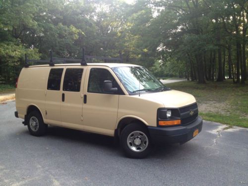 2007 chevrolet express 2500 van  6.0l v8 vortec gas -chevy- w/ bins &amp; shelves