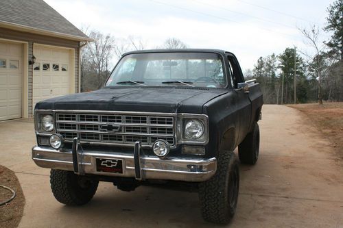 1977 chevrolet c-10 scottsdale 4x4 - classic truck (project)