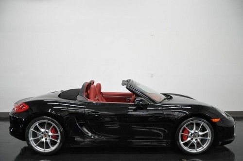 2013 porsche boxster s black/ carrera red navi only 105 miles