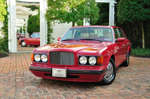 Ultra luxury bentley brooklands cinabar red over taupe hides