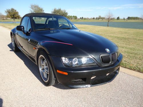 1999 bmw z3 black manual 5-speed 6cyl 2.8l roadster convertible