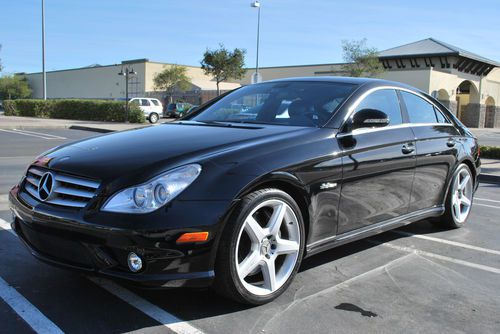 2007 cls 63 amg / black-black / clean car fax / new m.s.r.p $100,805