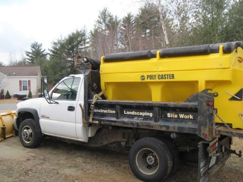 2007 gmc duramax diesel 3500hd dually dump plow truck